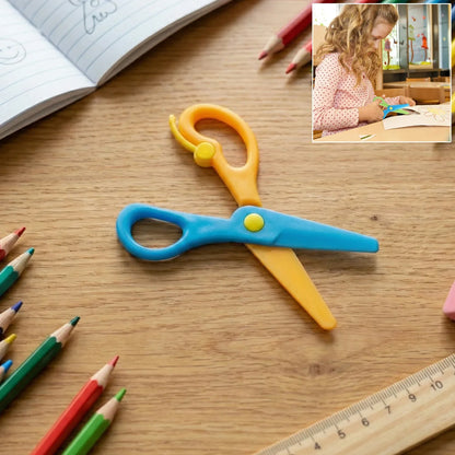 Child-safe Plastic Safety Scissors For Kids (1 Pc) - Zidbik