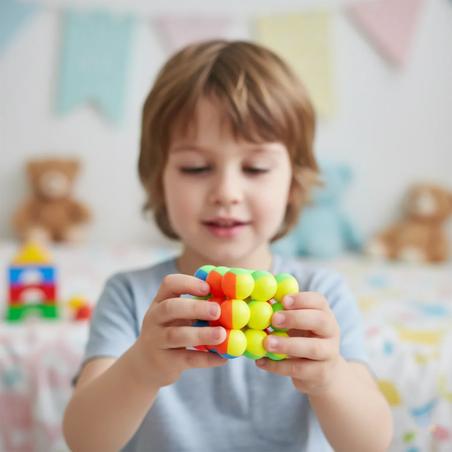 Speed Ball Cube Toy Colorful Puzzle Cube - Zidbik