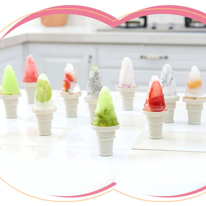 6304 6 Pc Ice Cream Mold Used For Making Ice-creams In All Kinds Of Places Including Restaurants And Ice-cream Parlours Etc. - Zidbik