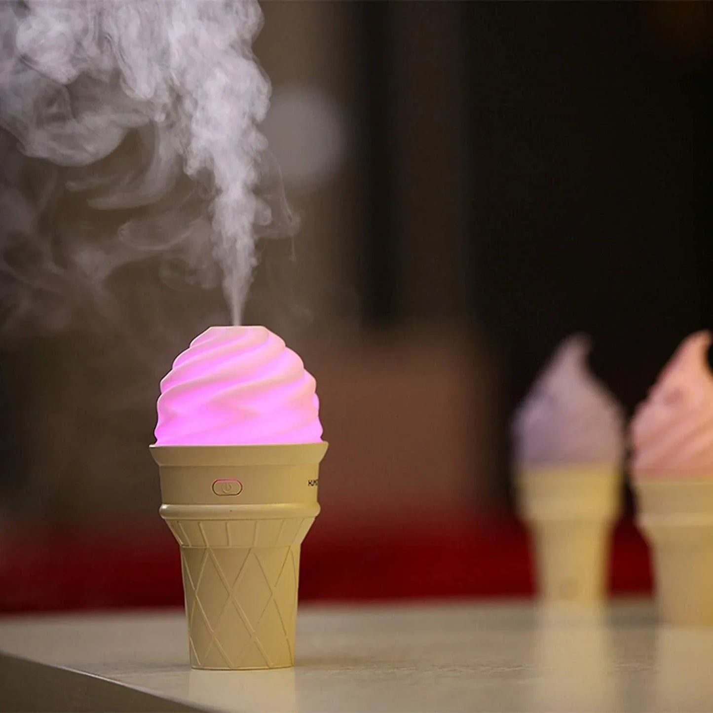 0396 Ice Cream Design Led Humidifier For Freshening Air Fragrance (Multicoloured) - Zidbik