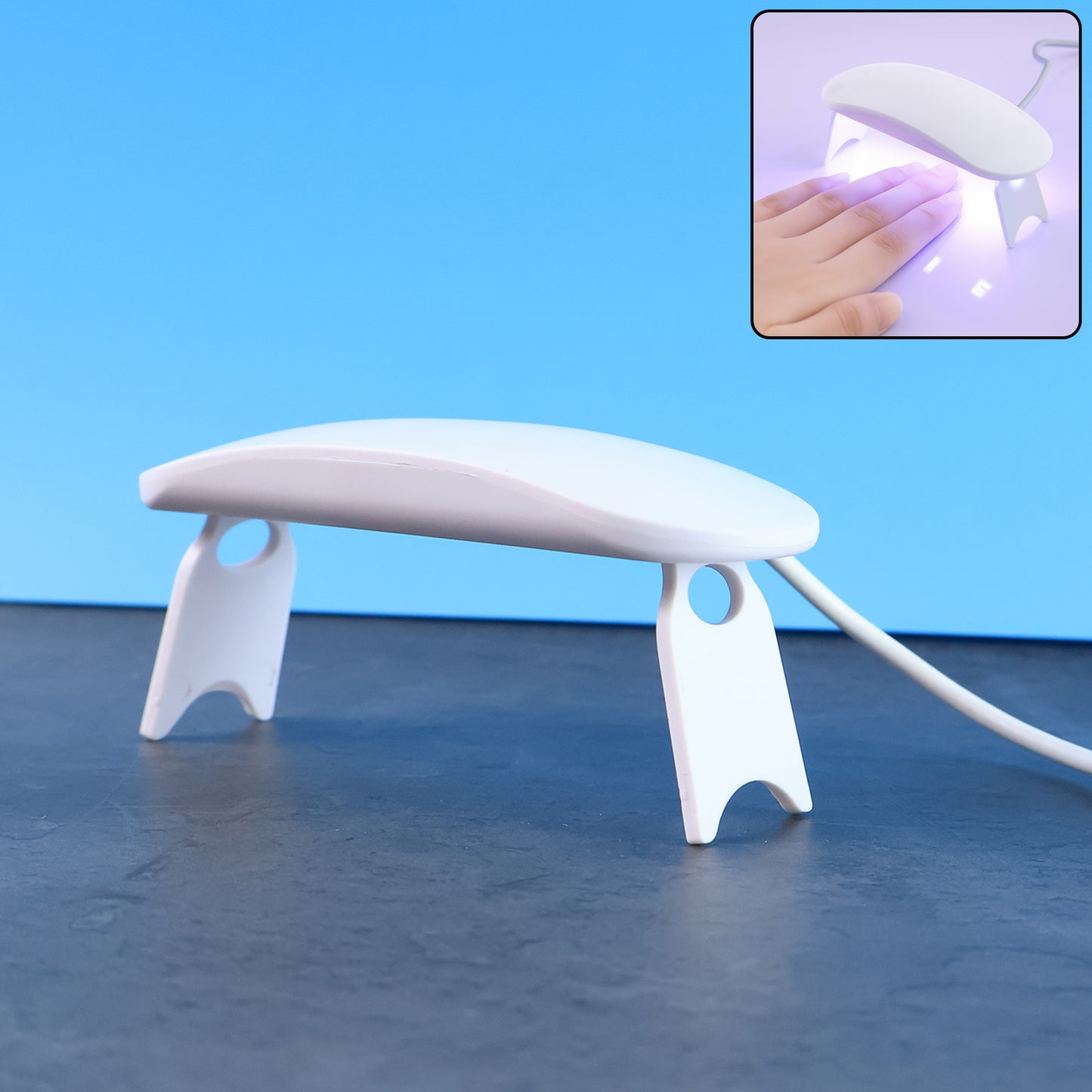 Mini Portable Uv Led Nail Lamp For Gel Nail Polish Curing (1 Pc) - Zidbik