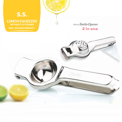 Apex Heavy Duty Stainless Steel Lemon Press Squeezer - Zidbik