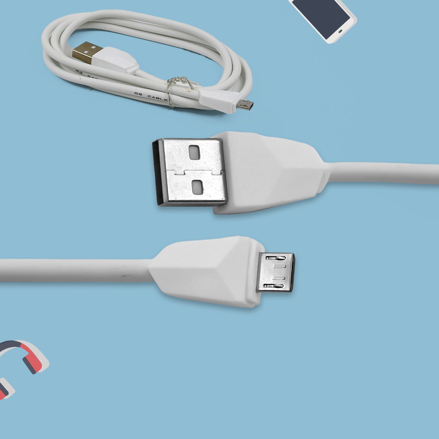 2a Fast Charging For Android Micro Cable (1000 Mm) - Zidbik