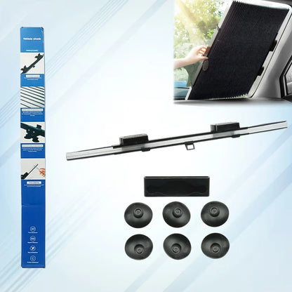Retractable Long Foldable Windshield Sun Shade For Car (1 Set) - Zidbik