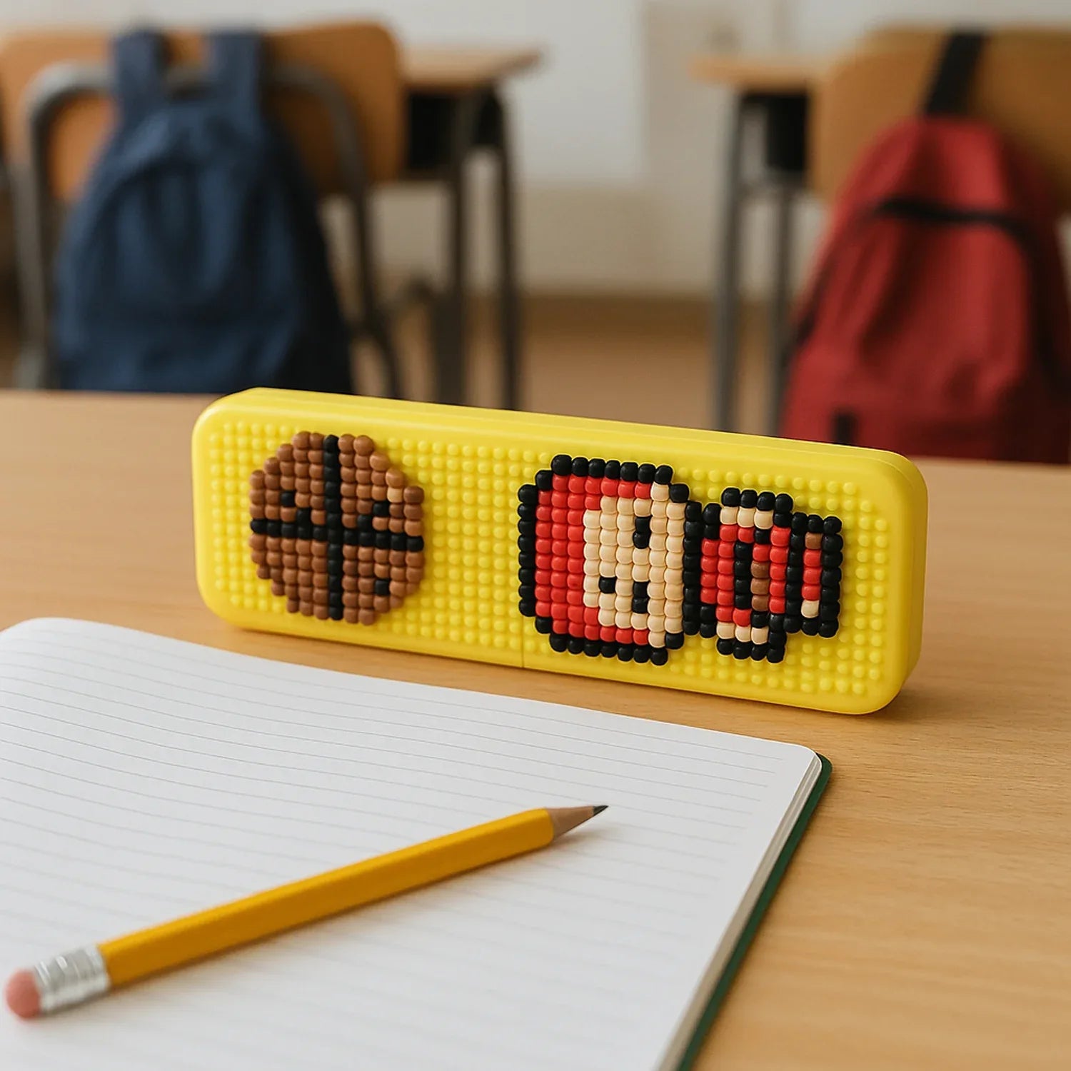 Diy Pixel Art Pen Stand With Building Block Set - Zidbik