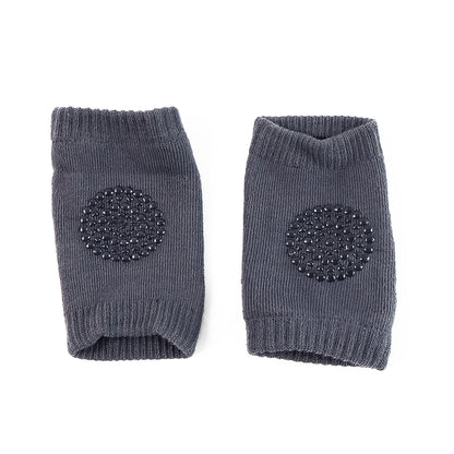 Dark Grey Toddler Wool Knit Leg Warmer (Knee Guard) - Zidbik