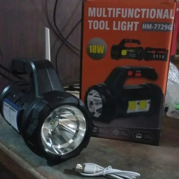 Multi Functional Sos Light With Tool Box Torchlight (18 W) - Zidbik