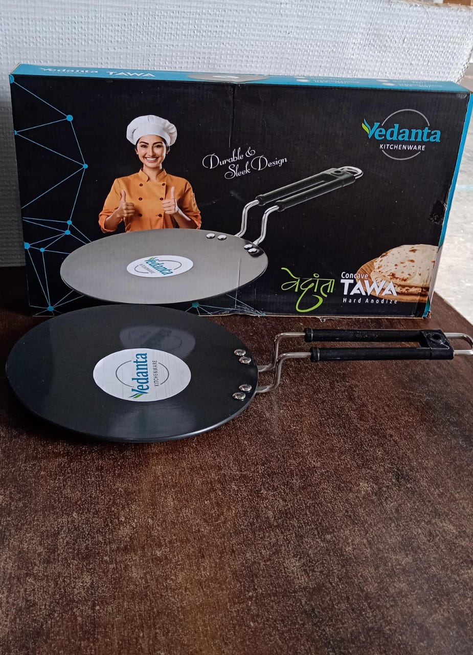 Compact Non-stick Flat Roti Tawa (9 Inch  1 Pc) - Zidbik