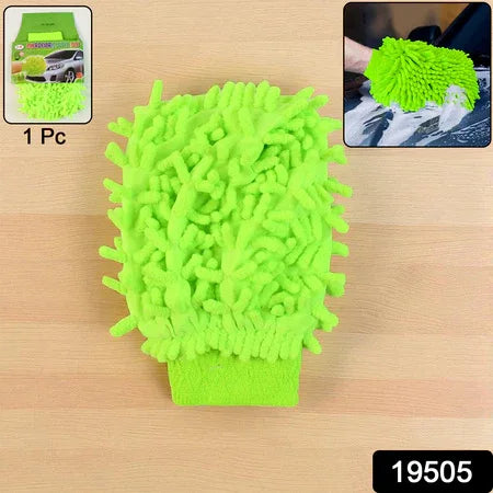 Microfiber Car Wash Glove Mitt For Carbikehome Surface - Zidbik