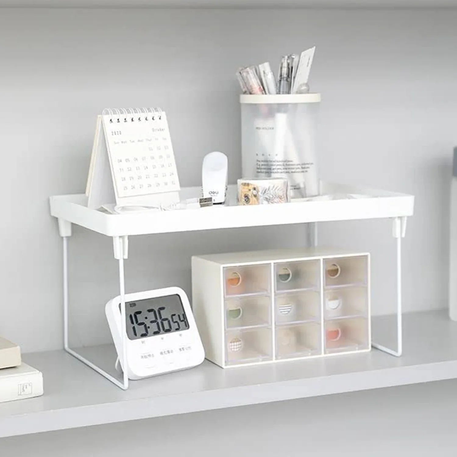 Plastic Bathroom Organizer Kitchen Utility Storage Rack (1 Pc) - Zidbik