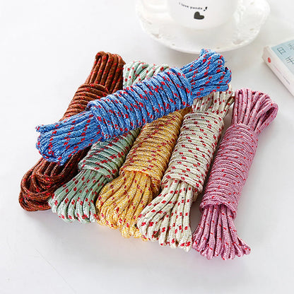 9059 10 Meter Heavy Duty Laundry Drying Clothesline Rope Portable Travel Nylon Cord Sturdy Clothes Line For Outdoor Camping Indoor Crafting Art Projects - Zidbik