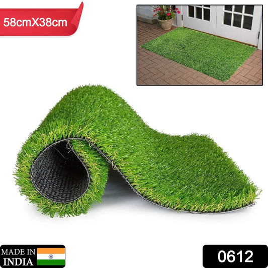 0612 Artificial Grass For Balcony Or Doormat Soft And Durable Plastic Turf Carpet 58x38cm - Zidbik
