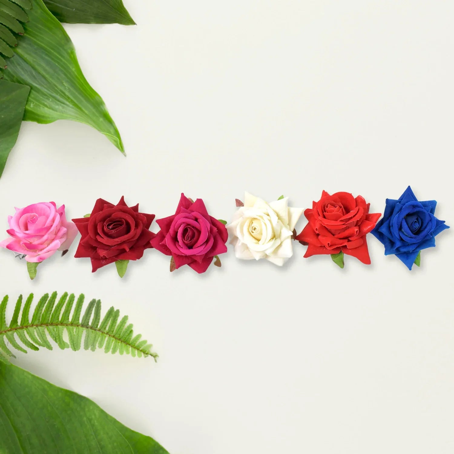Colourful Flowing Flower Hair Pin (12 Pcs Set Mix Color) - Zidbik