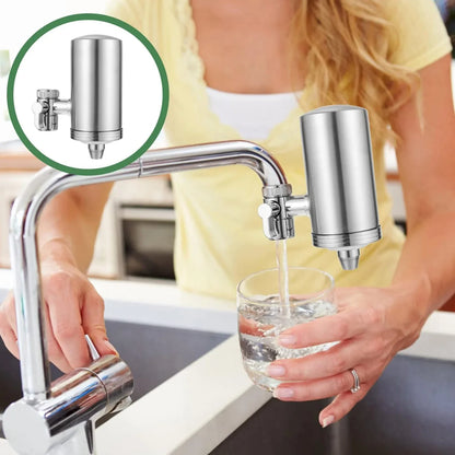 304 Stainless Steel Faucet Mount Water Filter Water Purifier (1 Set) - Zidbik