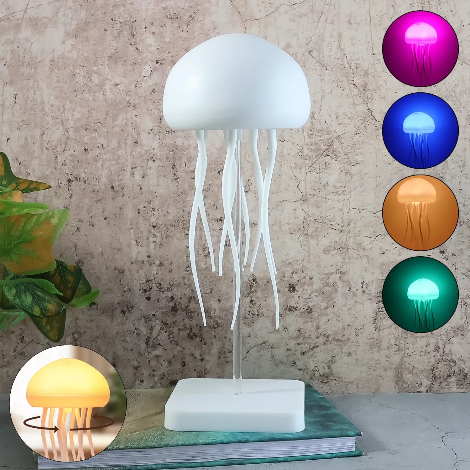 Jellyfish Shape Led Mood Light Lamp (1 Pc) - Zidbik