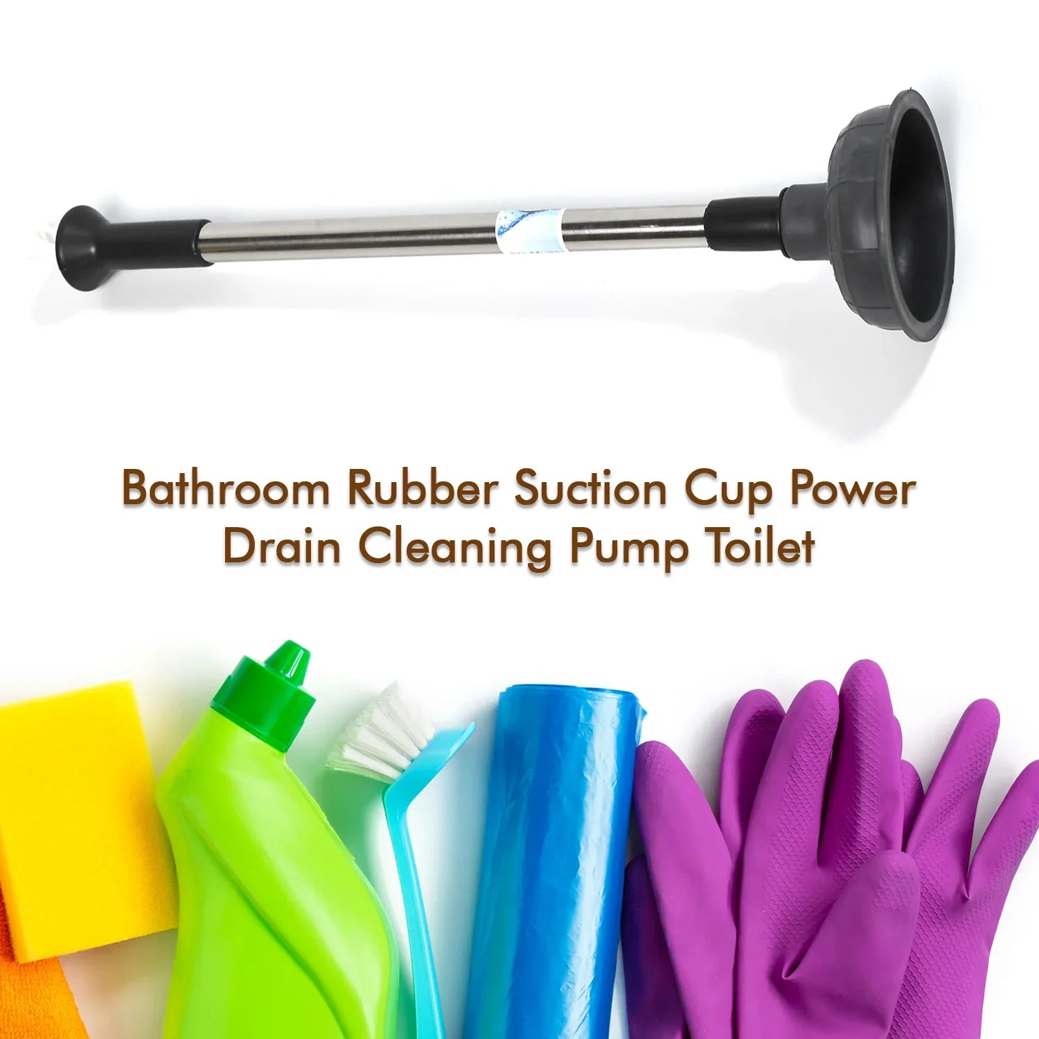 4032 Drain Unblocker Cleaner Sink Plunger Cleaning Pump For Kitchen Sink Toilet Bathroomoilet_plunger_pump - Zidbik