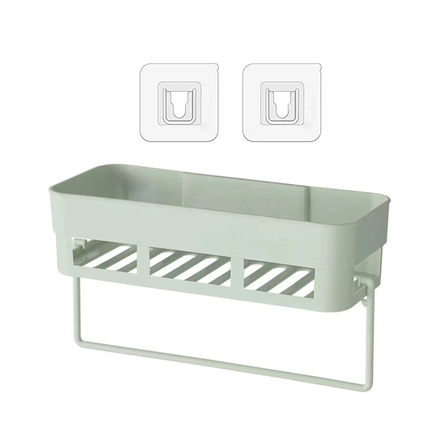 1651l Multipurpose Kitchen Bathroom Shelf Wall Holder Storage Rack Bathroom - Zidbik