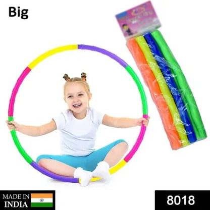 8018 Hoops Hula Interlocking Exercise Ring For Fitness With Dia Meter Boys Girls And Adults - Zidbik