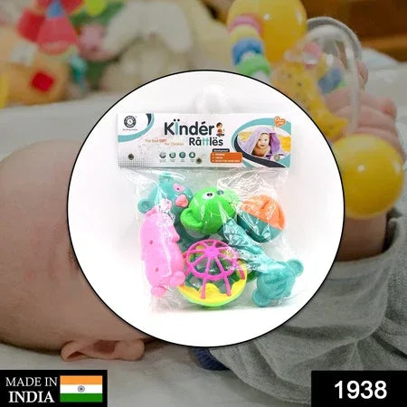 1938 At38 5pc Rattles Baby Toy And Game For Kids And Babies For Playing And Enjoying Purposes. - Zidbik
