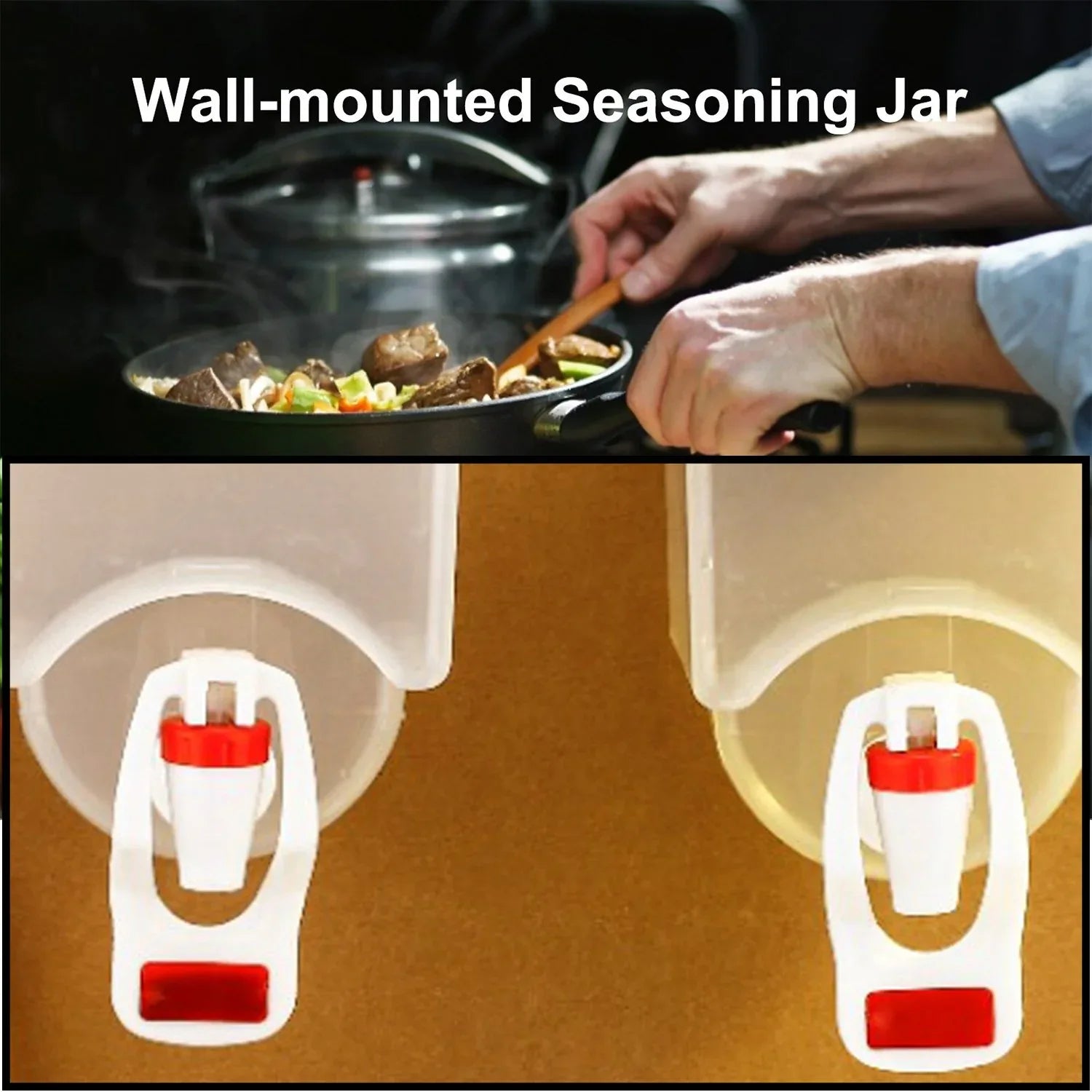 2972 Wall Mounted Oil Dispenser Bottle (1100ml Approx) - Zidbik