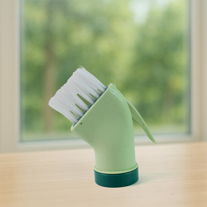 Multipurpose Bottle-connectable Cleaning Brush With Built-in Scraper (1 Pc) - Zidbik
