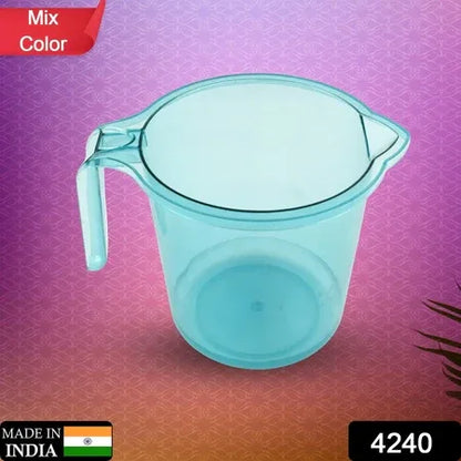 4240 Bathroom Accessories Organization - High Quality Plastic Mug For Bathroom Pp Material Muga (Mix Color 1 Pc) - Zidbik
