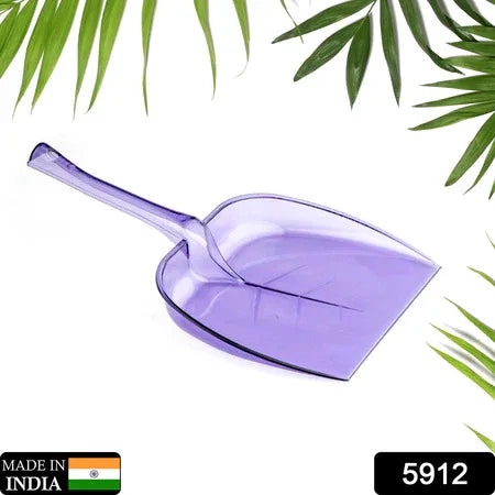 5912 Plastic Unbreakable Dustpan Big Size With Long Handle Dust Collector Pan For Home And Kitchen(Pack Of 1pc) - Zidbik