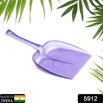 5912 Plastic Unbreakable Dustpan Big Size With Long Handle Dust Collector Pan For Home And Kitchen(Pack Of 1pc) - Zidbik