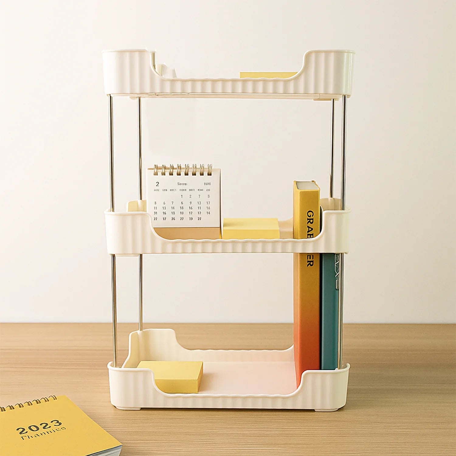 3-tier Multipurpose Storage Organizer Rack Shelf (1 Set) - Zidbik