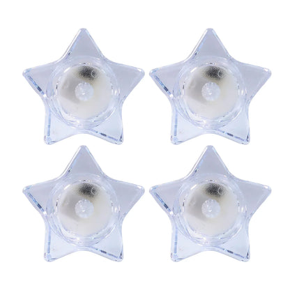 Flameless Star-shaped Led Candles (4 Pc Set) - Zidbik