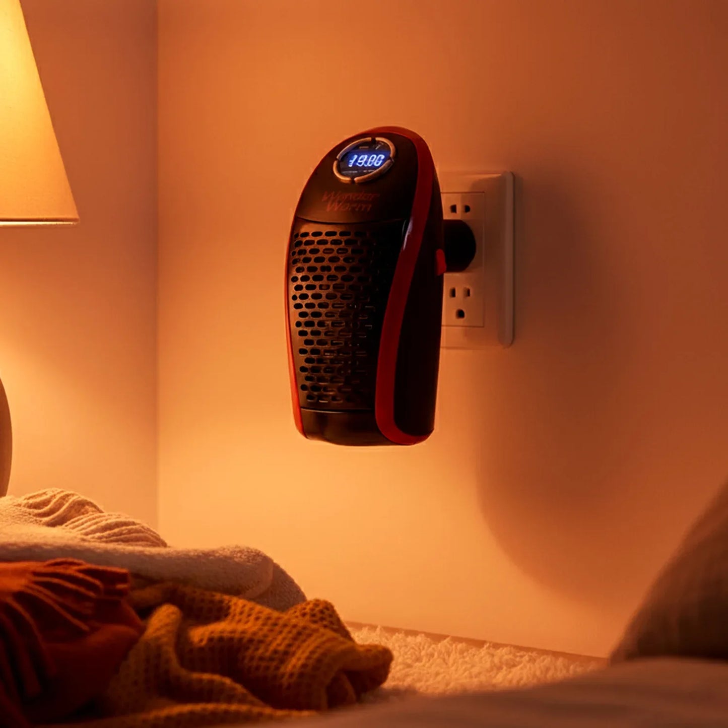 Wonder Warm 400w Wall Plug Room Heater With Remote Control (1 Pc) - Zidbik