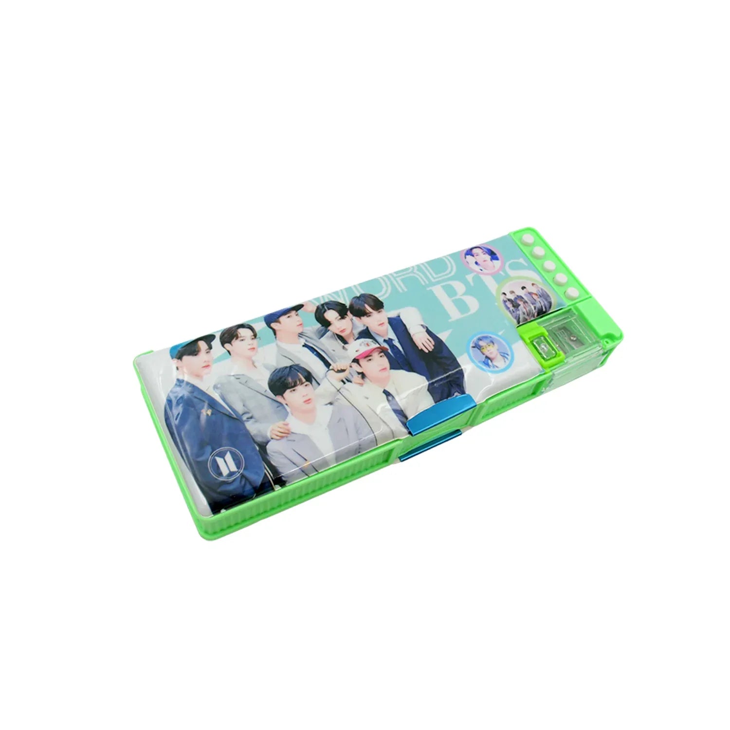 4251 Multipurpose Compass Box Pencil Box With 2 Compartments For School Cartoon Printed Pencil Case For Kids Birthday Gift For Girls Boys Cartoon Printed Pencil Case For Kids. - Zidbik
