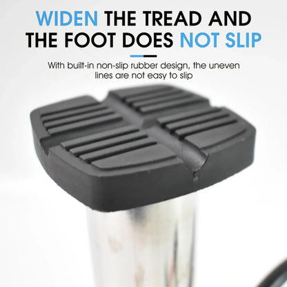 Portable High Pressure Foot Air Pump With Needle (1 Pc) - Zidbik