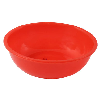 Plastic 6 Inch Red Round Deep Serving Bowl (1 Pc) - Zidbik