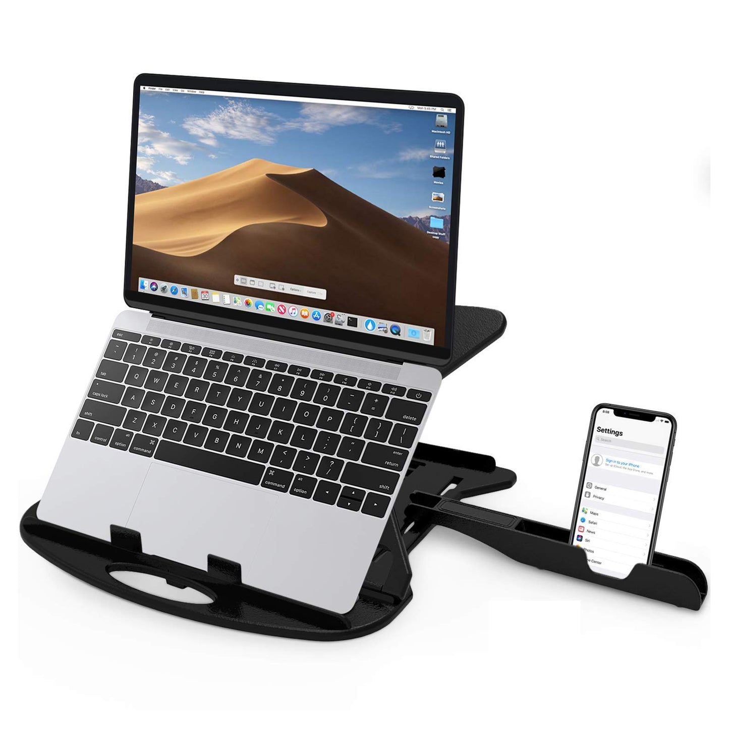 6226 Adjustable Laptop Stand Patented Riser. With Portable Mobile Stand - Zidbik