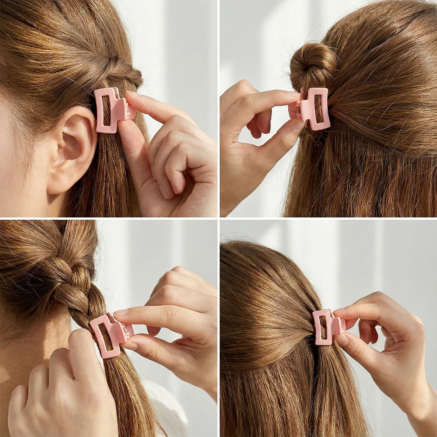 Stylish Mini Hair Claw Clips Set 12 Pc - Zidbik