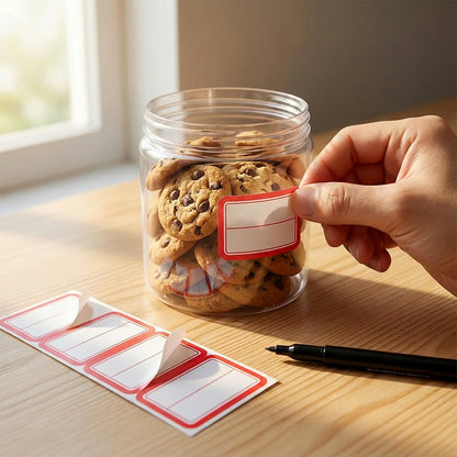 Writable Label Stickers 50 Sheets - Zidbik