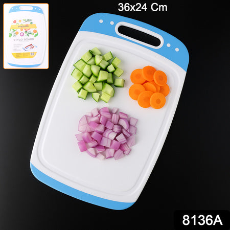 Ganesh Vegetables And Fruits Cutting Chopping Board Plastic Chopper Cutter Board (1 Pc) - Zidbik