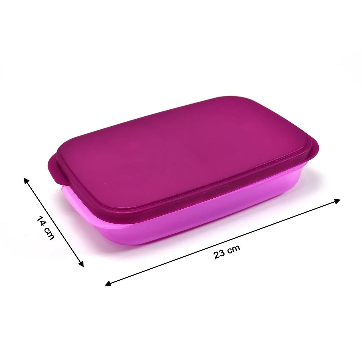2453 Unbreakable Divine Leak Proof Plastic Lunch Box Food Grade Plastic Bpa-free 2 Containers With Spoon - Zidbik