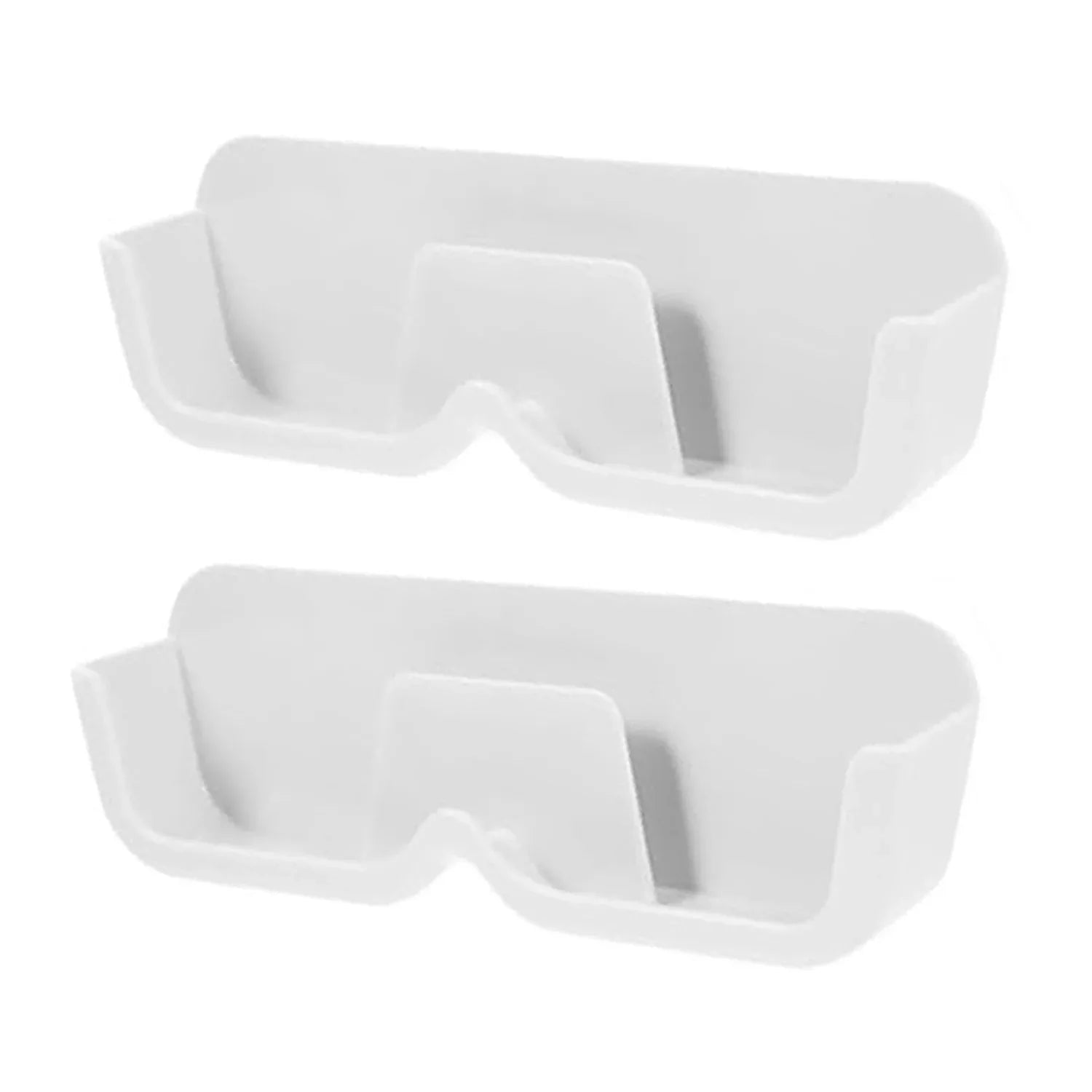17823 Wall Mount Sunglass Organizer Simple Space Saving Glasses Storage Box Eyewear Stand Holder For Showcase Bedroom Apartment With 2 Pc Double Sided Adhesive Sticker (2 Pcs Set) - Zidbik