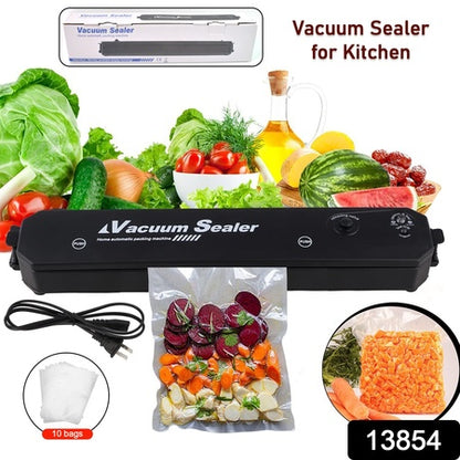 Vacuum Sealer Machine With 10 Pcs Bag (1 Set) - Zidbik