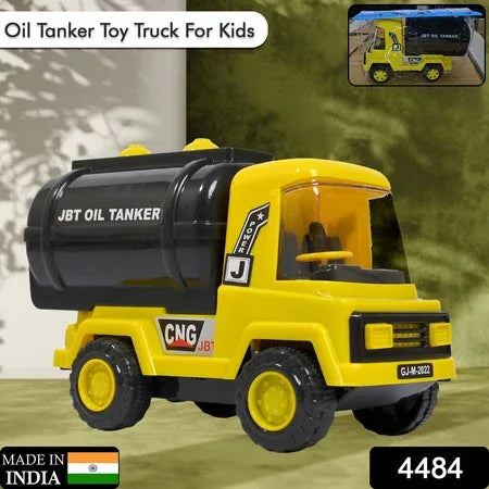 4484 Big Size Heavy Duty Unbreakable Friction Powered With Engine Sound While Running Non Electric Toy Tempo Oil - Water Tanker Vehicle Truck For Kids Size - Zidbik