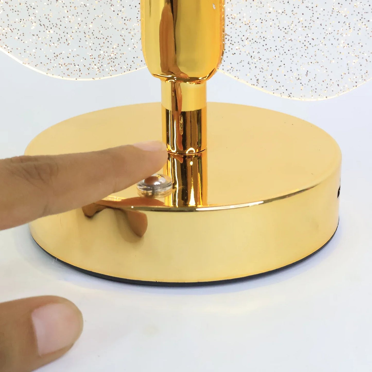 Premium Led Crystal Table Lamp With Usb Power - Zidbik