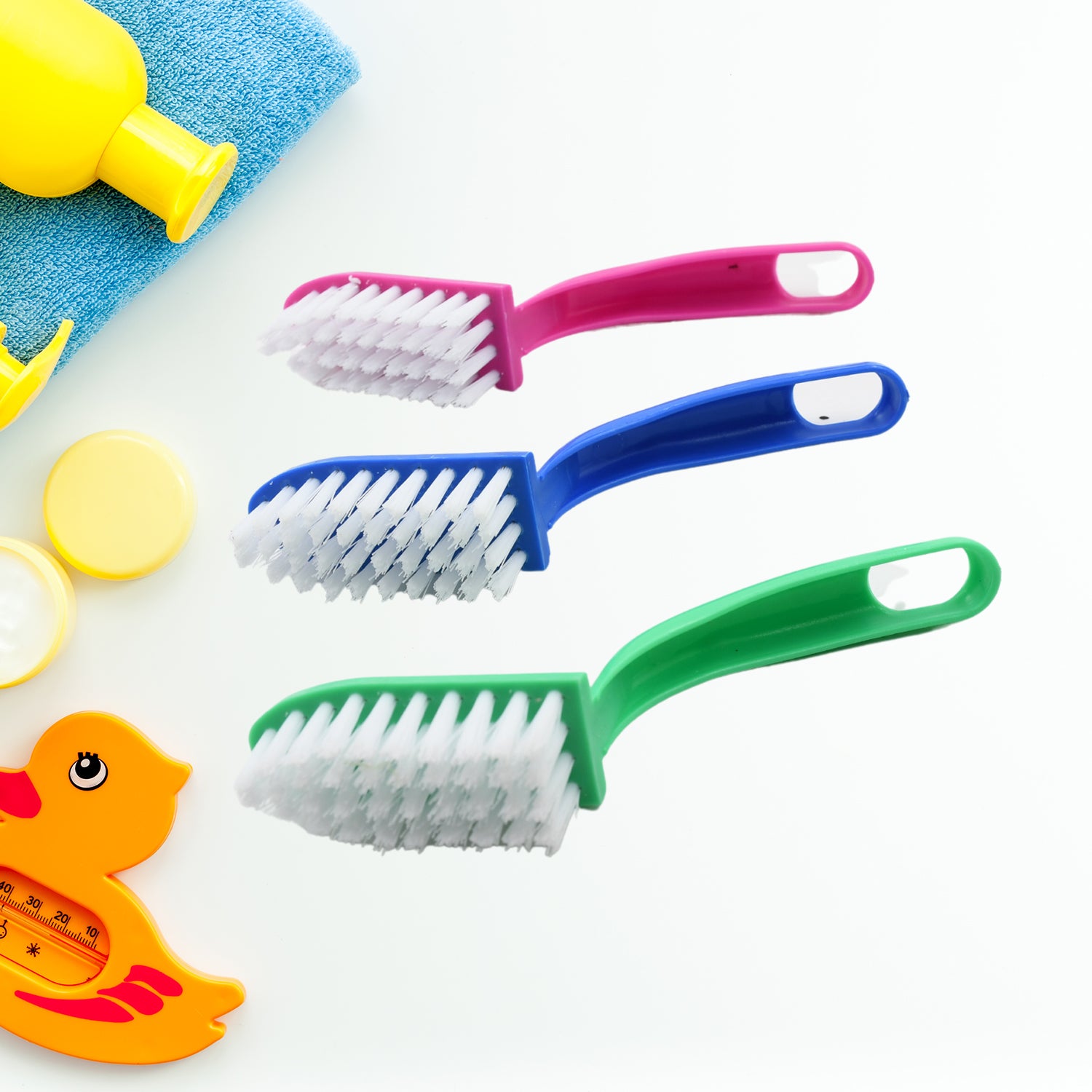 7956 Multi-purpose Kitchen Cleaning Brushes - Fish Cleaning Vegetable Cleaning Tool Cleaner Utensils Fruit Cleaning 3 Piece - Zidbik