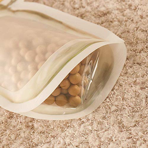 1073 Reusable Airtight Seal Plastic Food Storage Mason Jar Zipper (150ml) - Zidbik