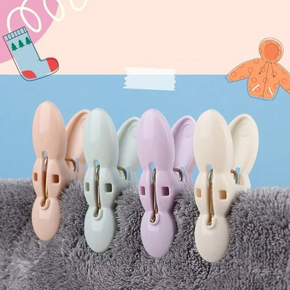 Clothes Drying Rope With Multipurpose Cloth Clips (1 Set) - Zidbik
