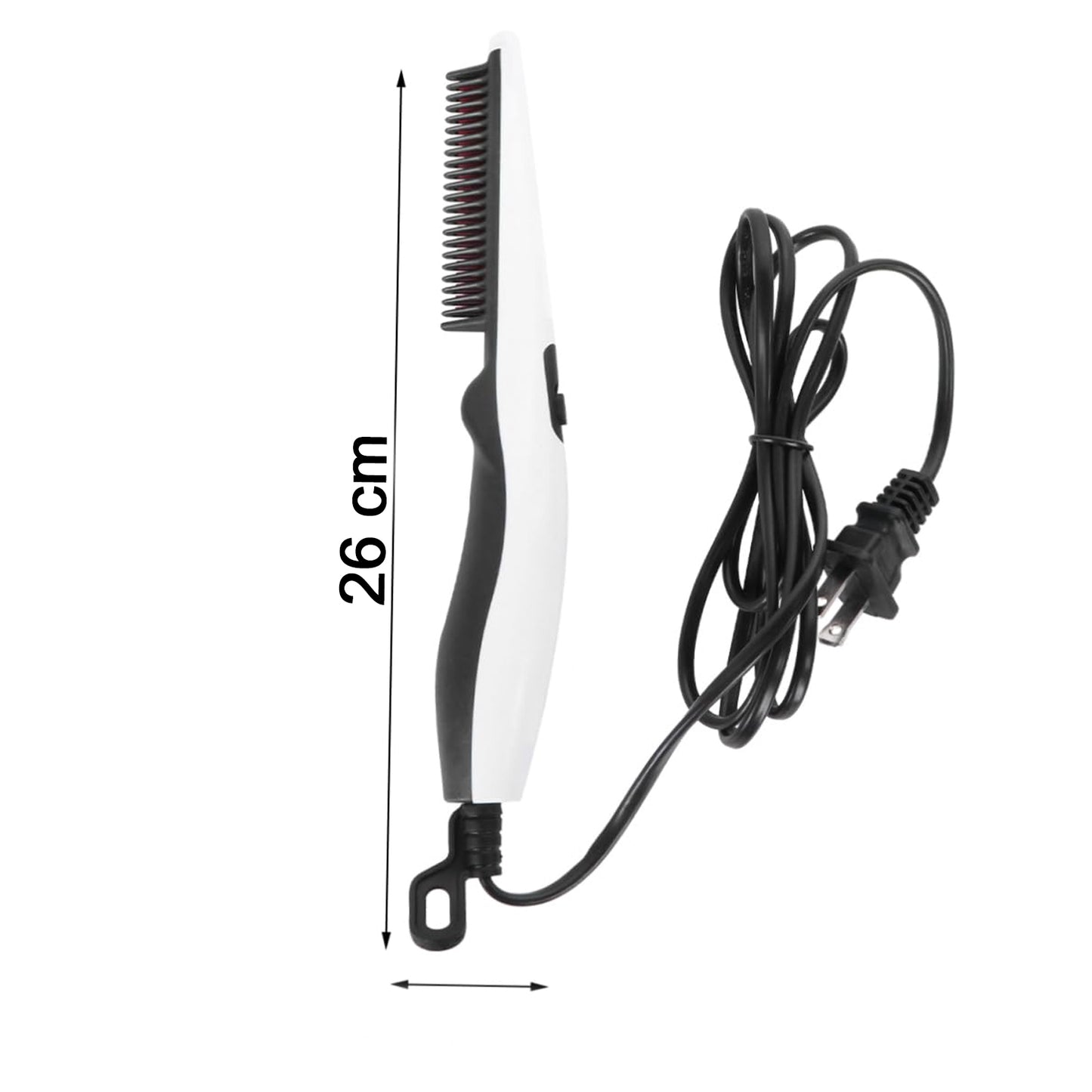 Electric Hair Straightening Comb Portable Straight Beard Comb (1 Pc) - Zidbik