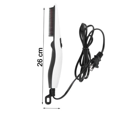 Electric Hair Straightening Comb Portable Straight Beard Comb (1 Pc) - Zidbik