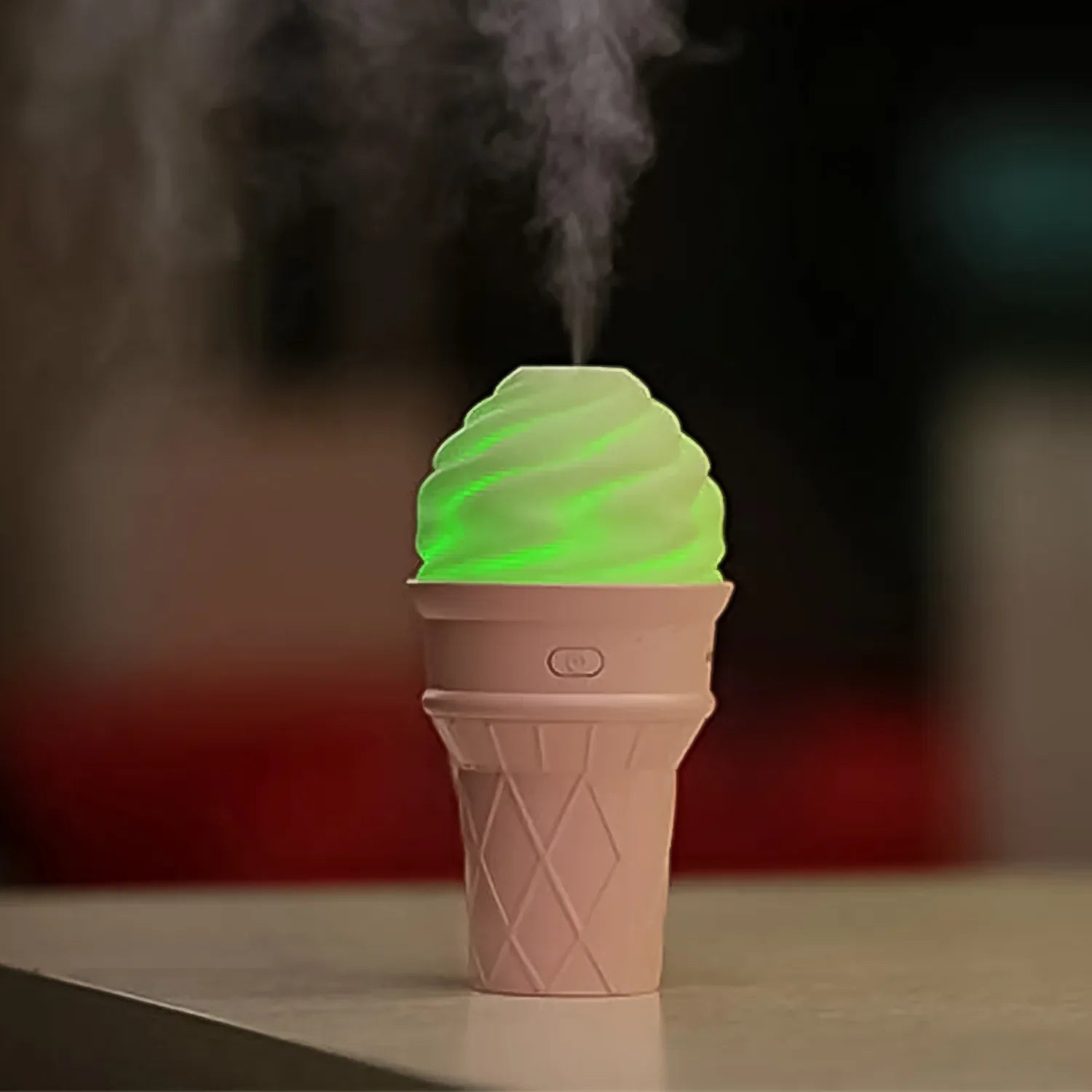Ice Cream Cone Shape Air Freshener Humidifier (1pc Cream Color) - Zidbik