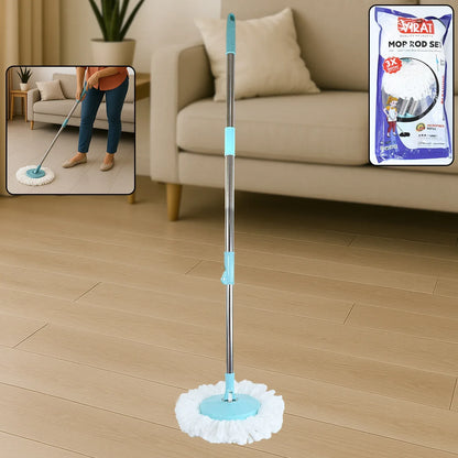 Adjustable Stainless Steel Mop Rod Set 120 Cm - Zidbik